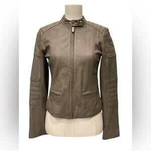 Banana Republic Moto Aviator genuine leather jacket Size:XS